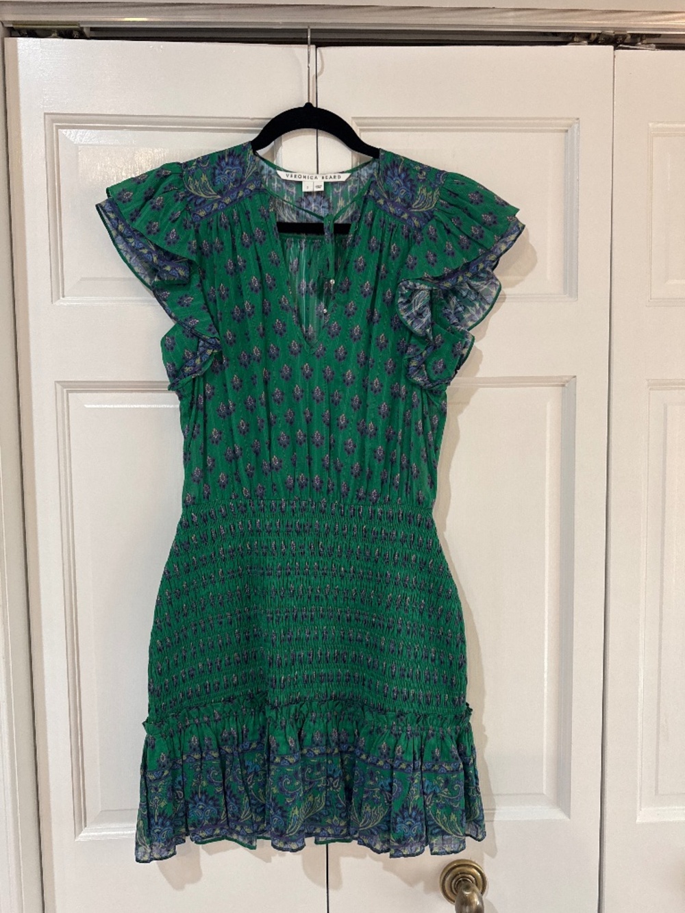 Veronica Beard green print dress